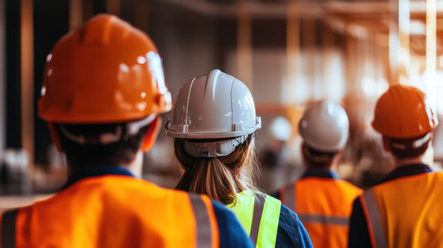 Professional team discussing workplace safety strategies